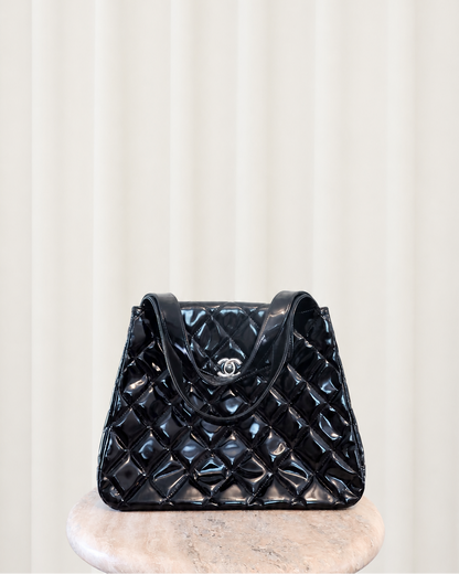 Vintage Chanel Quilted CC Turnlock Bag