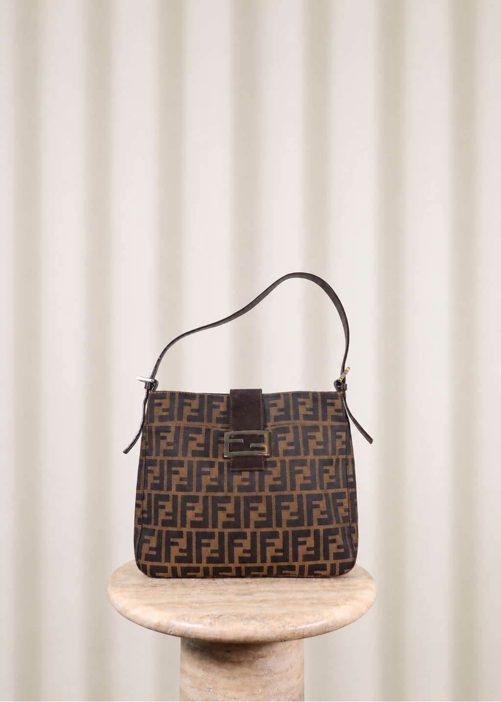 Vintage Fendi Zucca Shoulder Bag