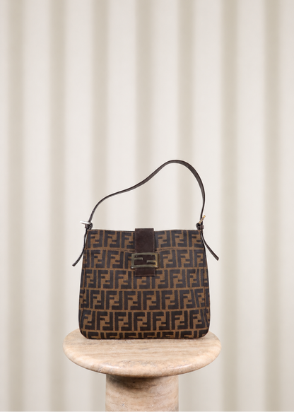 Vintage Fendi Zucca Shoulder Bag