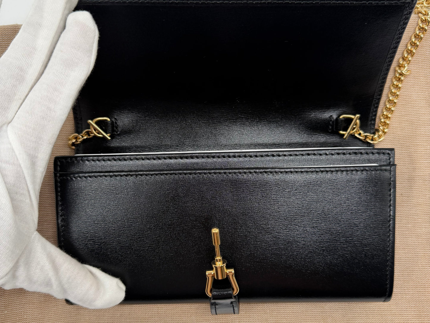 Gucci Calfskin Jackie 1961 Wallet on Chain