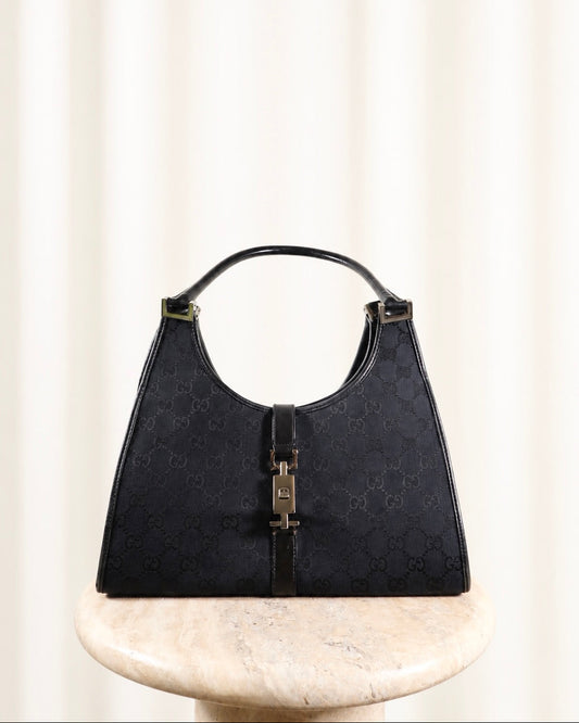 Vintage Gucci Jackie Black Canvas
