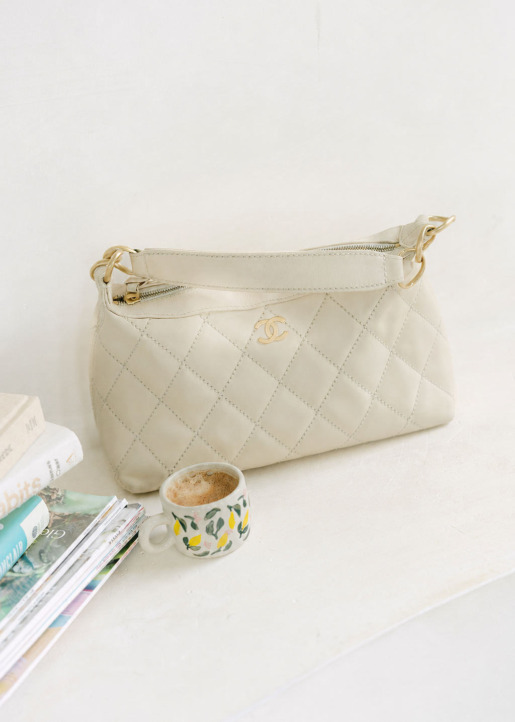 Chanel Vintage Mini Calfskin Wild Stitch Hobo