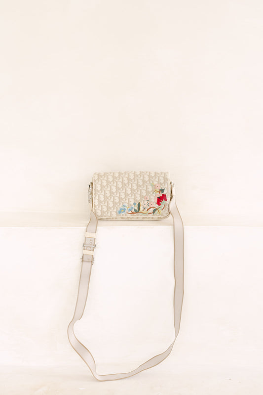 Vintage Christian Dior Trotter Beige Shoulder Bag