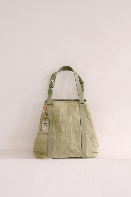 Dior Canvas Tote: John Galliano Era