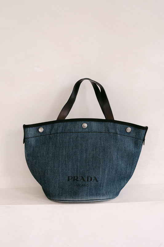 Prada Denim Tote Bag