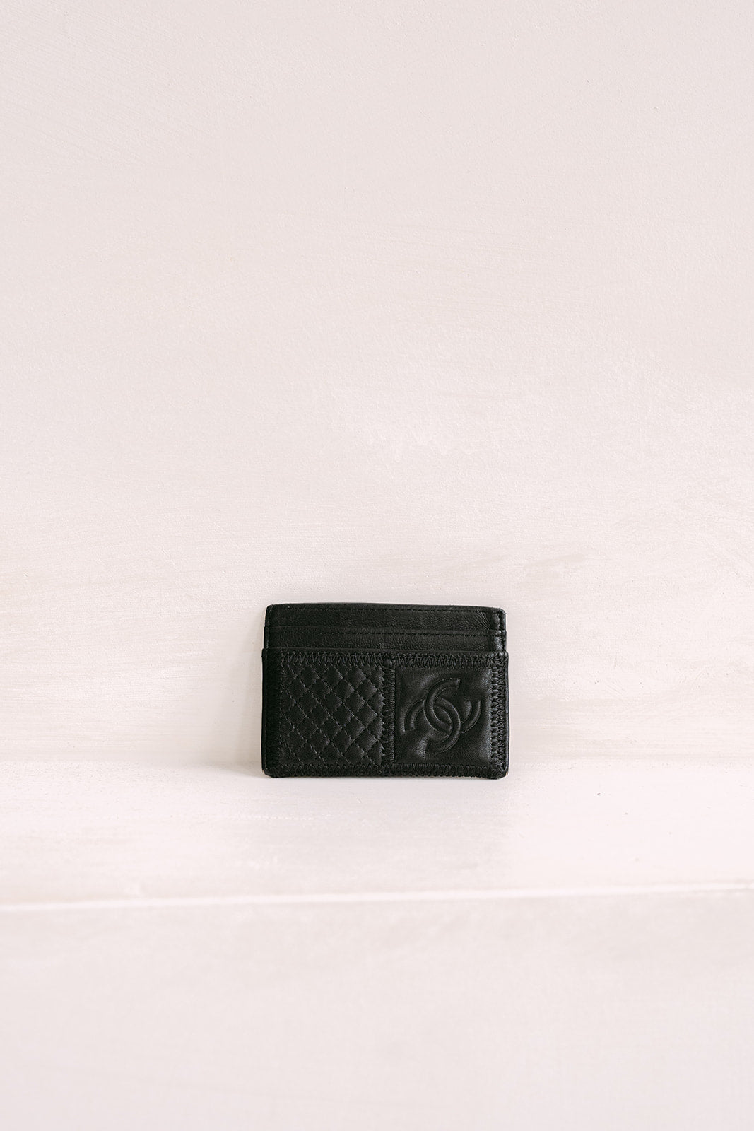 Chanel Vintage Black Card Holder