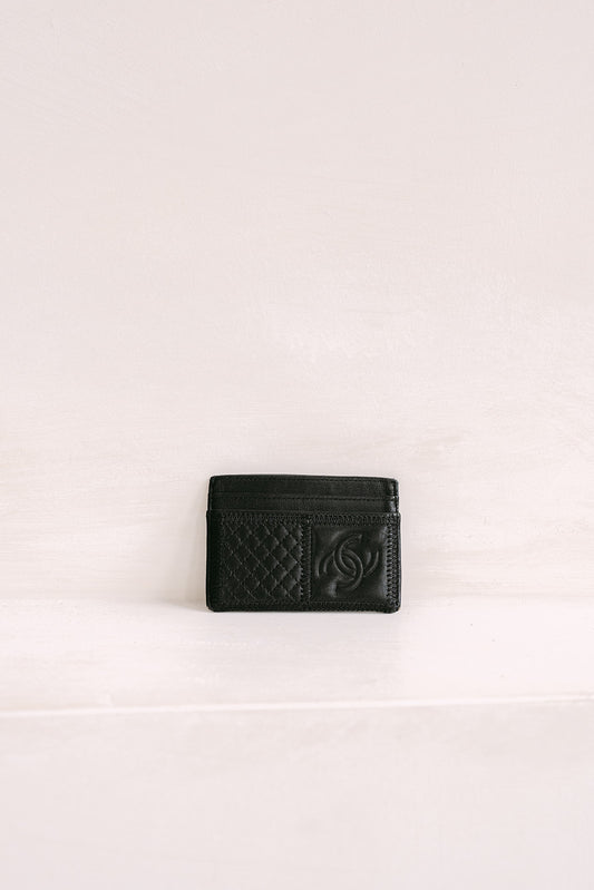 Chanel Vintage Black Card Holder