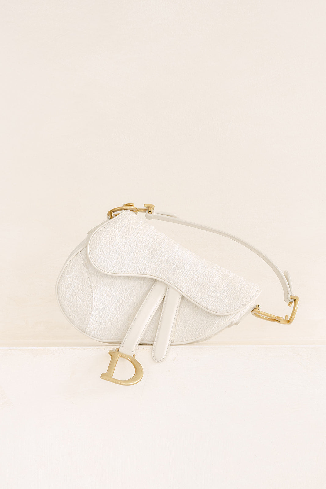 CD Mini Oblique Jacquard Saddle Bag