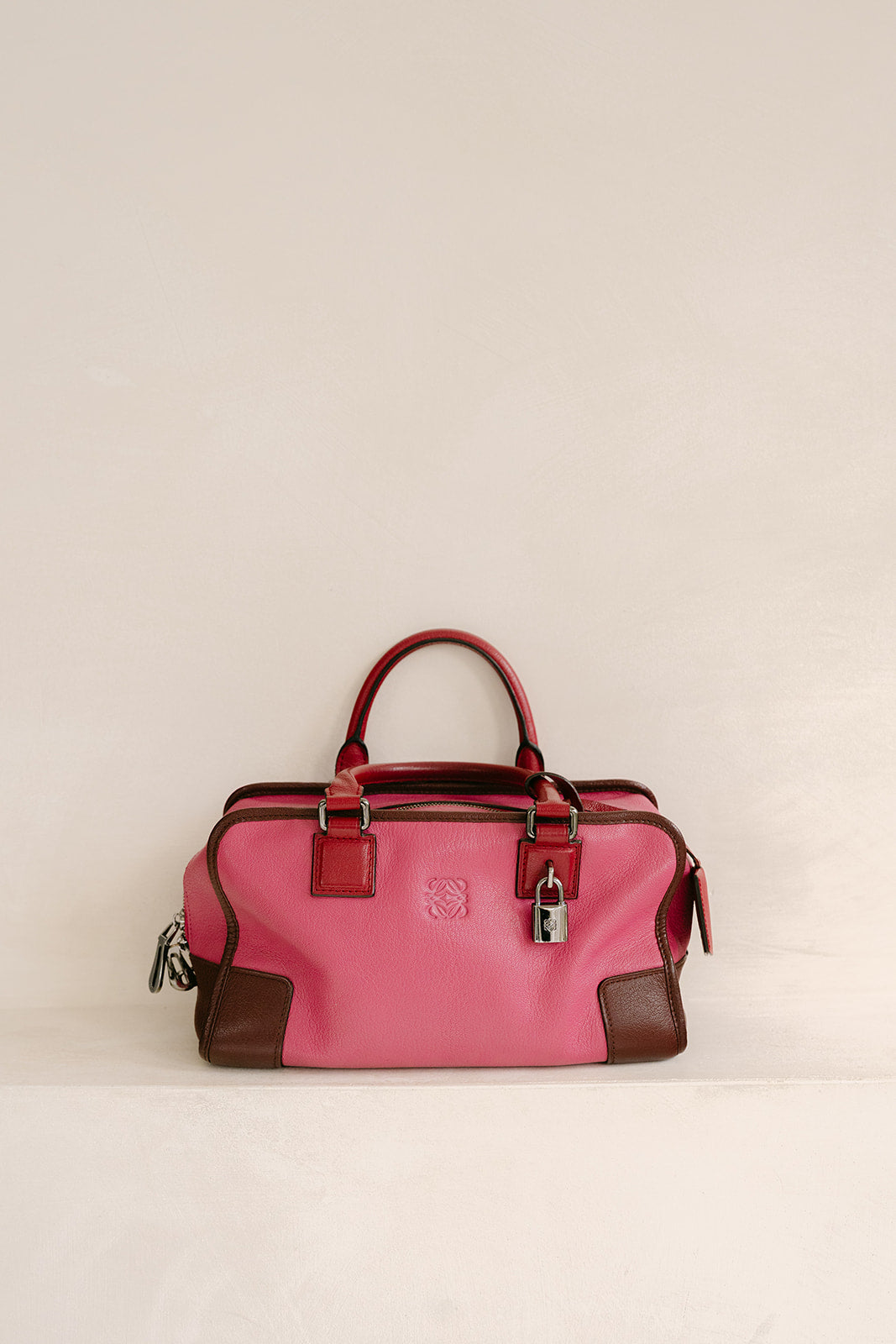 Loewe Amazona 28 Two-Tone Leather Satchel