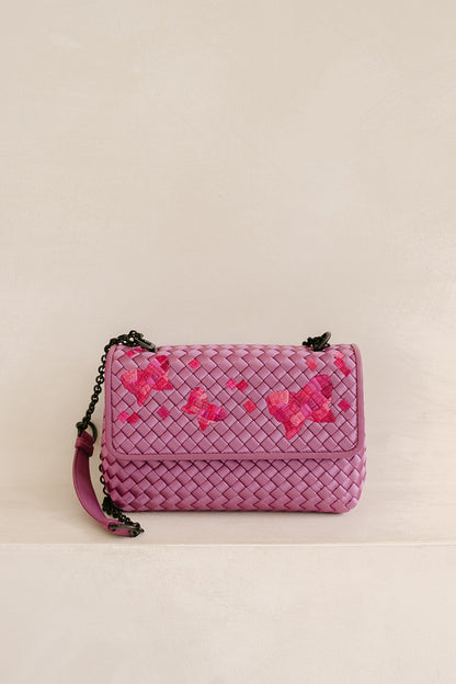 Bottega Veneta Satin Olimpia Butterfly Shoulder Bag