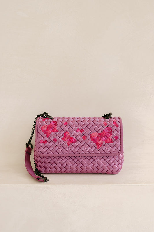 Bottega Veneta Satin Olimpia Butterfly Shoulder Bag
