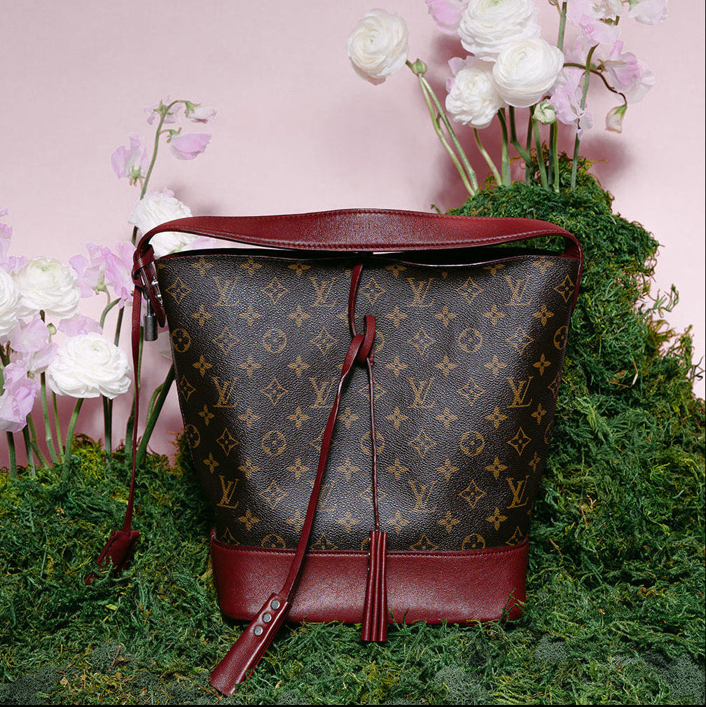 Louis Vuitton Monogram Burgundy Bucket Bag