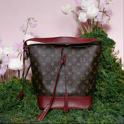 Louis Vuitton Monogram Burgundy Bucket Bag
