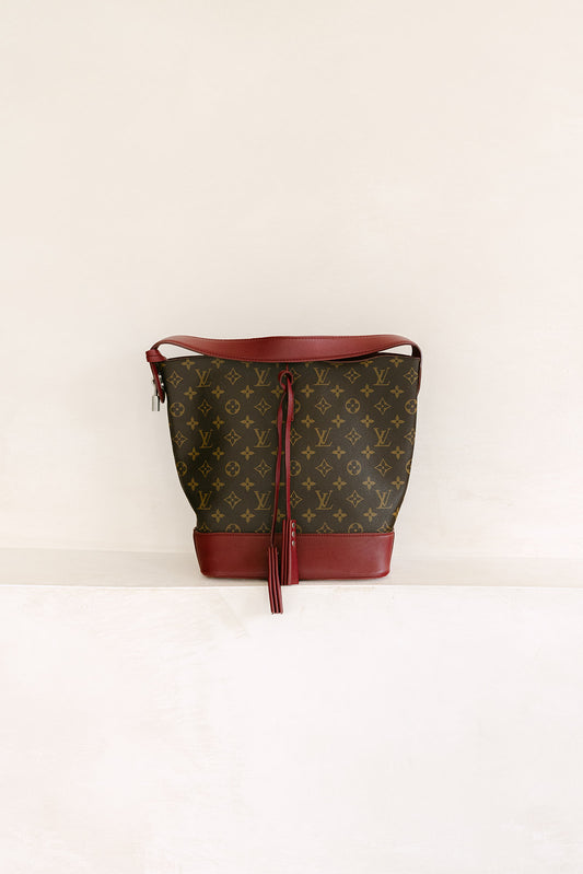 Louis Vuitton Monogram Burgundy Bucket Bag