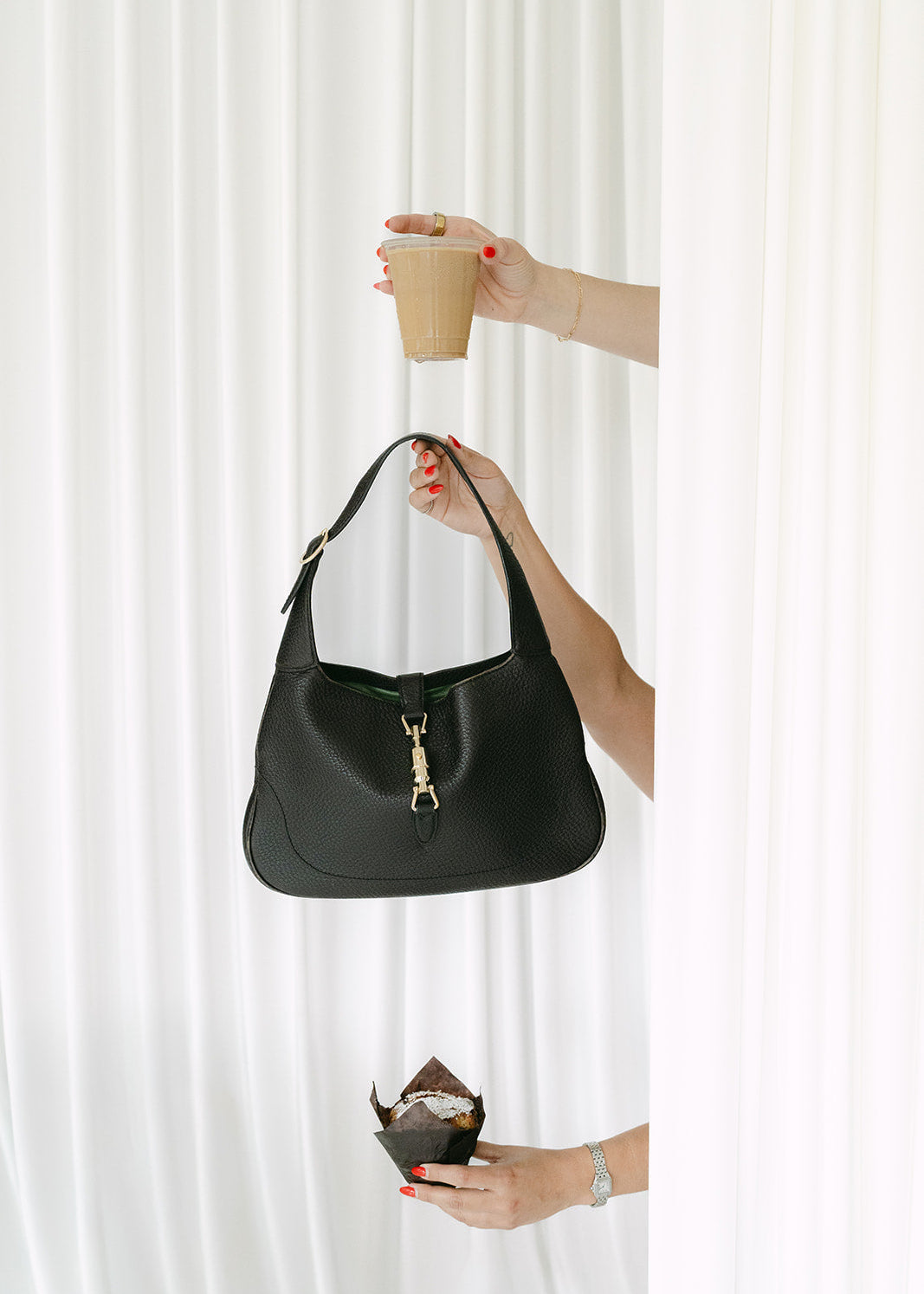 Gucci Jackie Black Leather