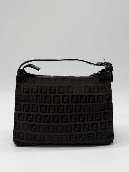 Fendi Zucchino Canvas Shoulder Bag