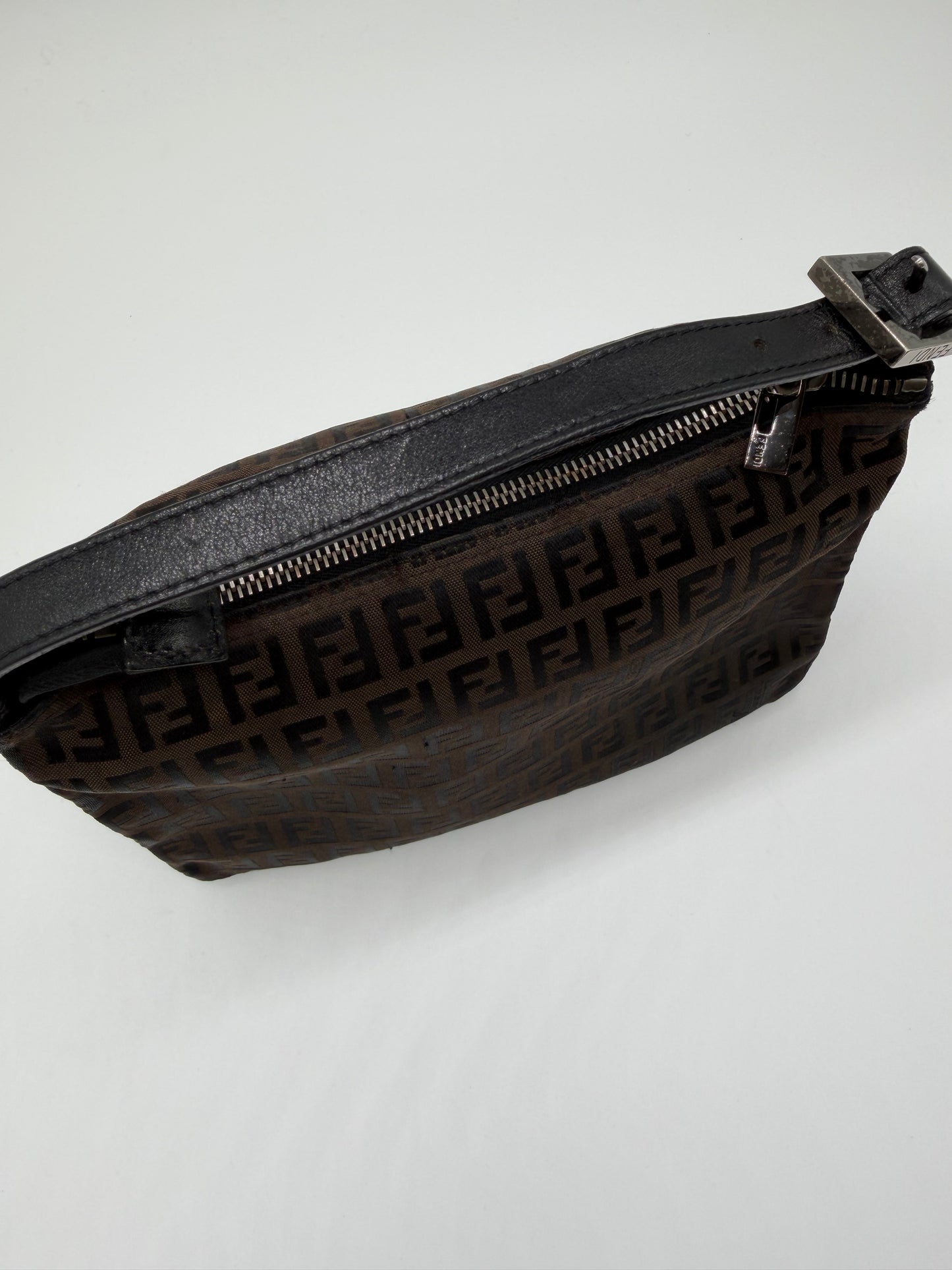 Fendi Zucchino Canvas Shoulder Bag