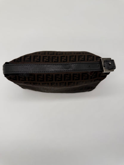 Fendi Zucchino Canvas Shoulder Bag