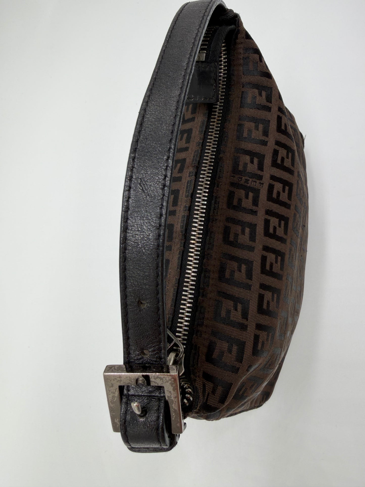 Fendi Zucchino Canvas Shoulder Bag