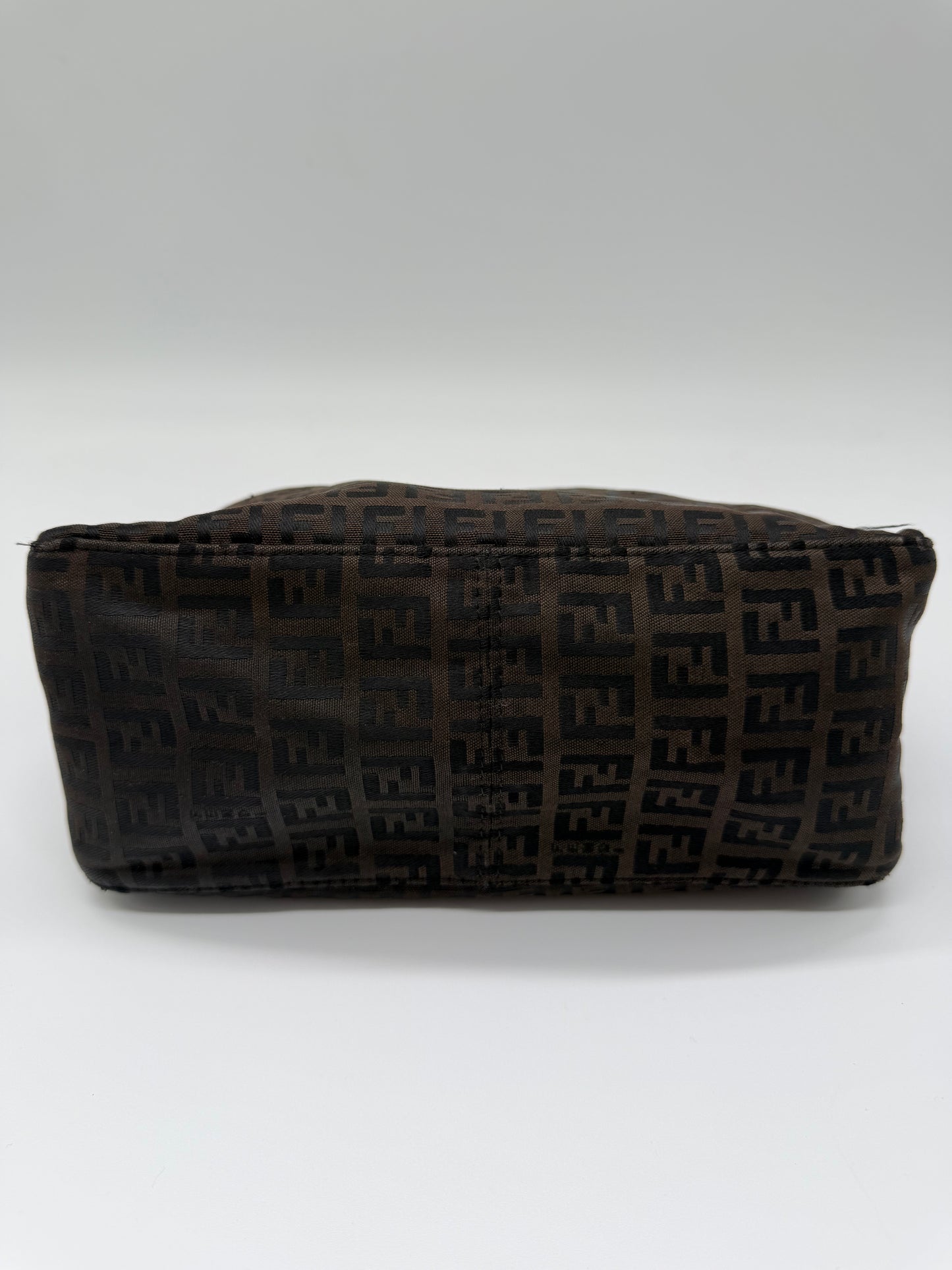 Fendi Zucchino Canvas Shoulder Bag