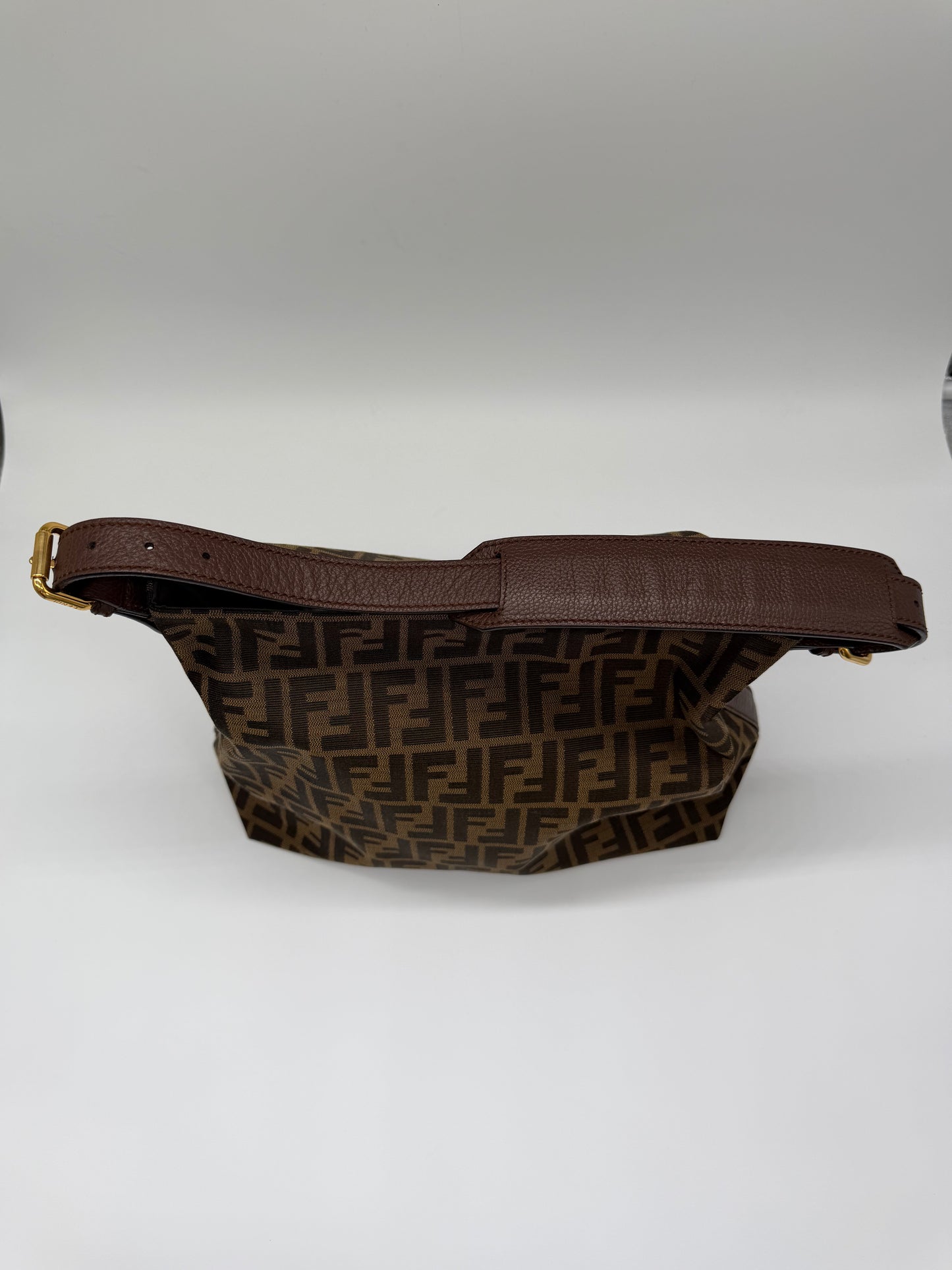 Fendi brown Zucca Canvas Hobo Bag