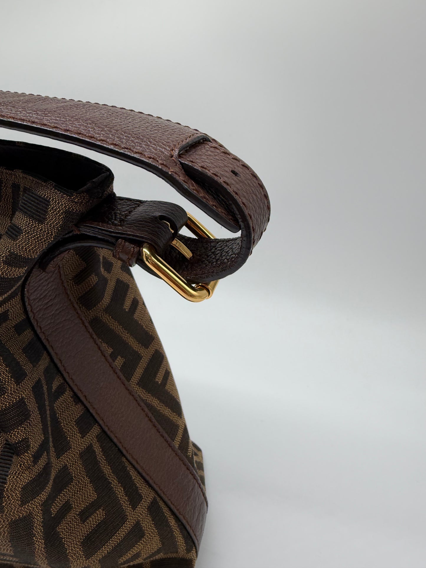 Fendi brown Zucca Canvas Hobo Bag
