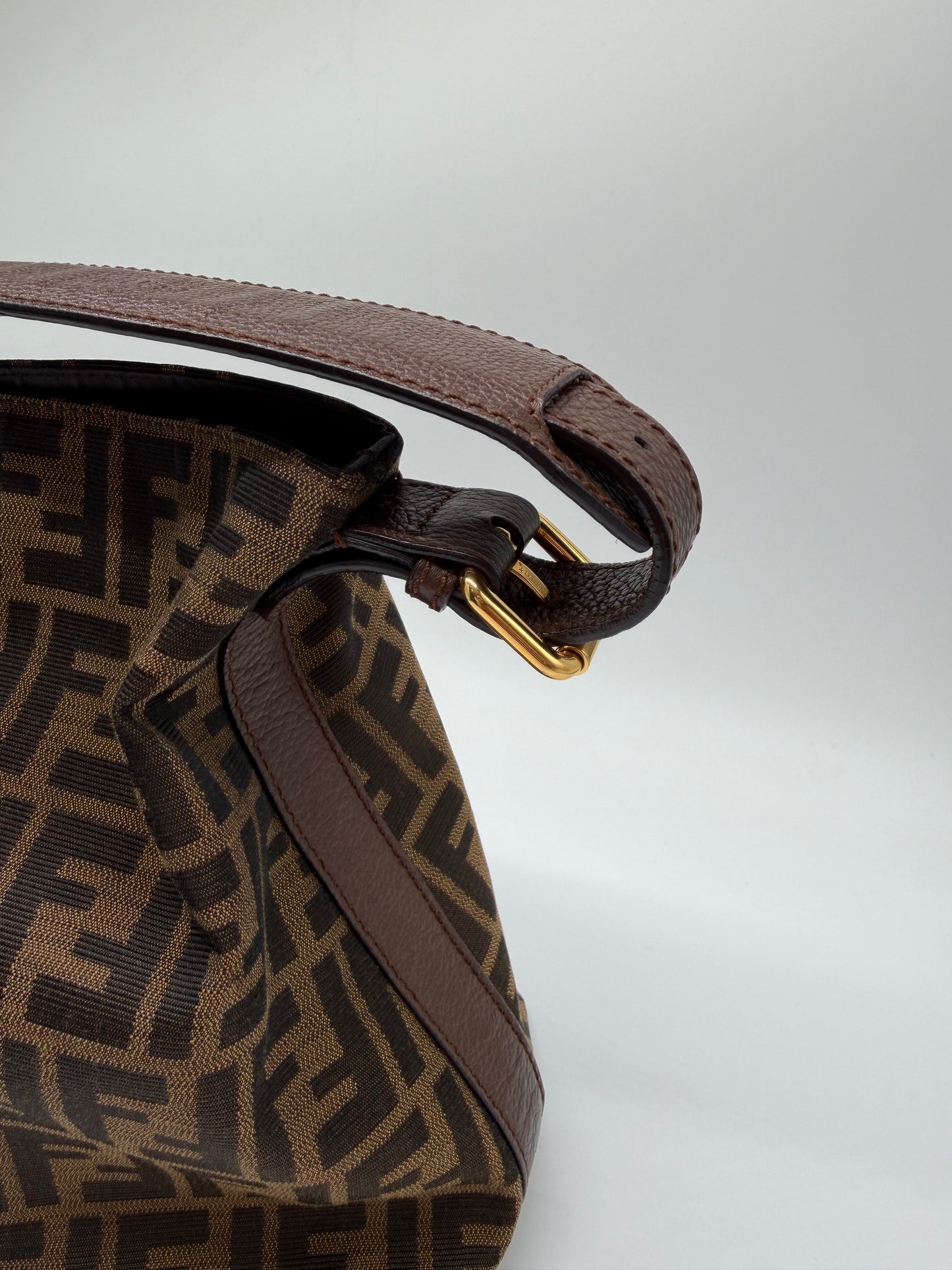 Fendi brown Zucca Canvas Hobo Bag