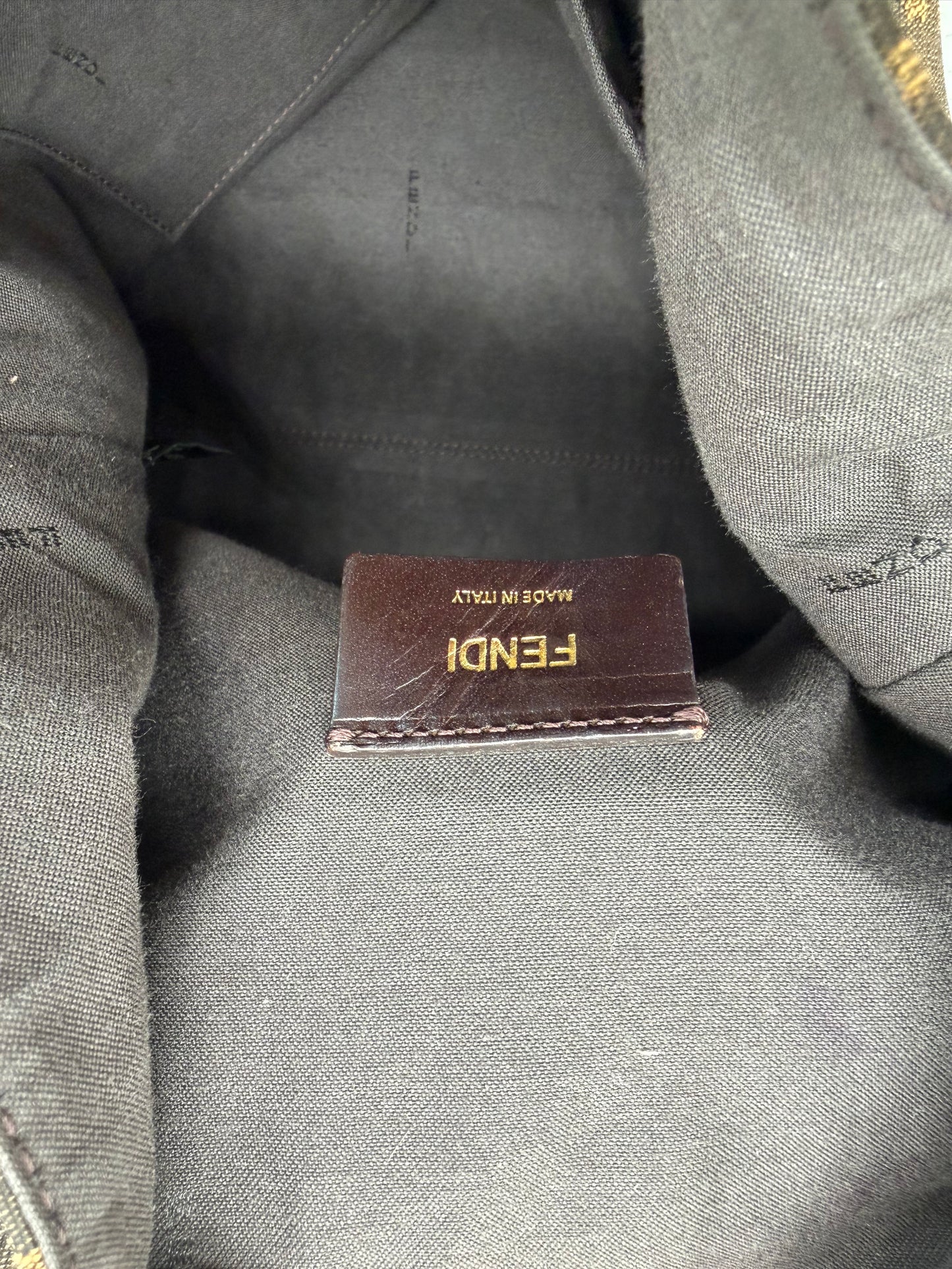 Fendi brown Zucca Canvas Hobo Bag