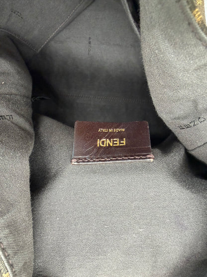 Fendi brown Zucca Canvas Hobo Bag