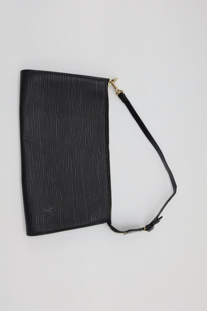 LV Black Epi Leather Pochette