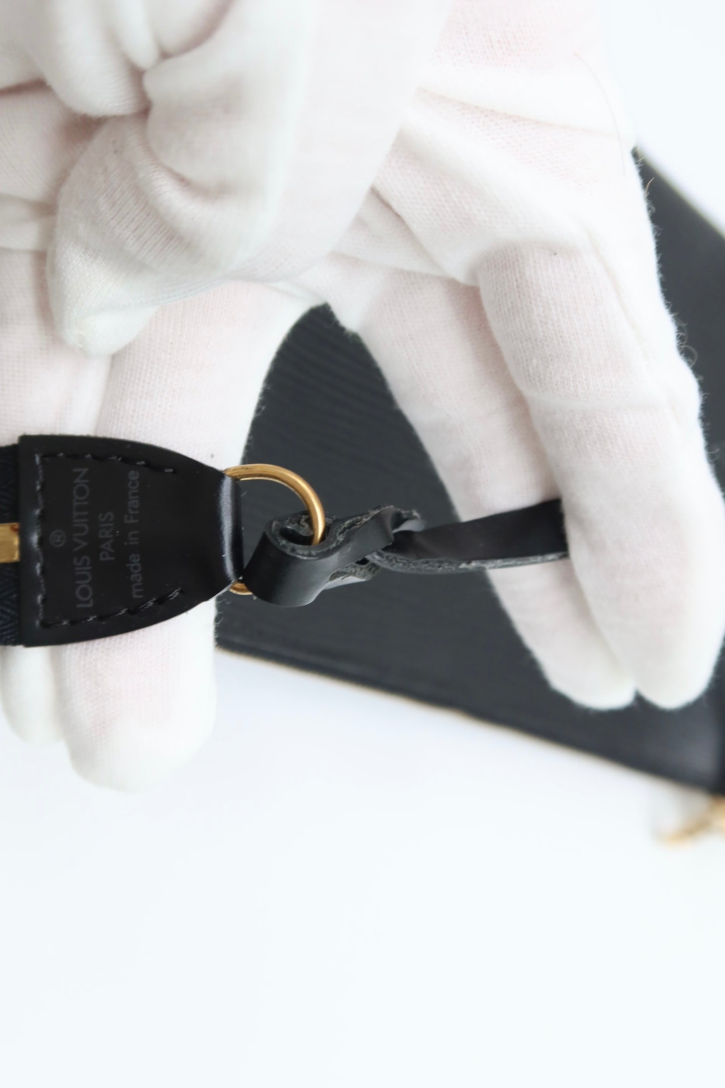LV Black Epi Leather Pochette