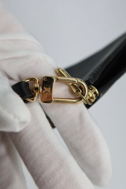 LV Black Epi Leather Pochette
