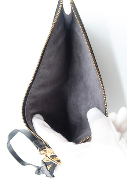 LV Black Epi Leather Pochette