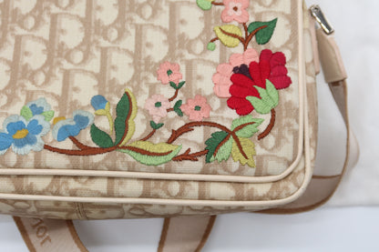 Vintage Christian Dior Trotter Beige Shoulder Bag