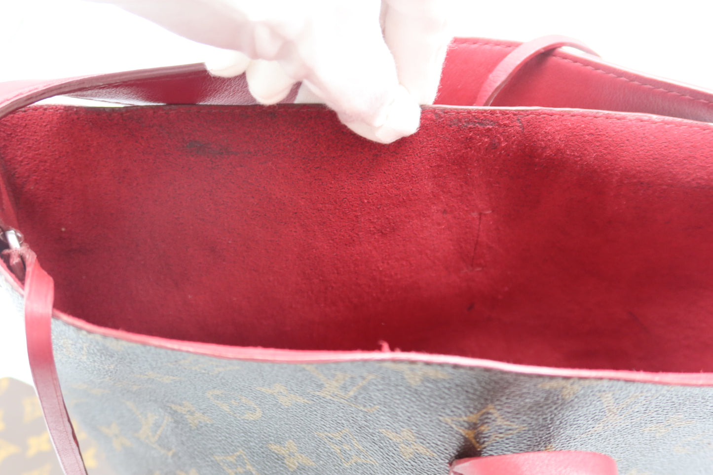 Louis Vuitton Monogram Burgundy Bucket Bag
