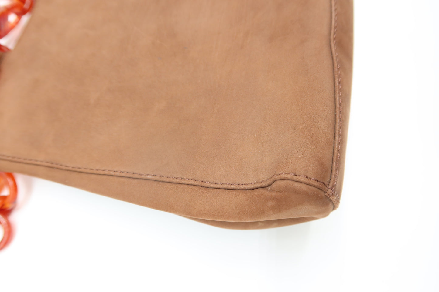 Christian Dior Brown Suede Vintage Shoulder Bag