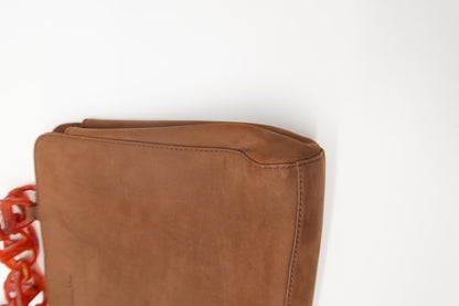 Christian Dior Brown Suede Vintage Shoulder Bag