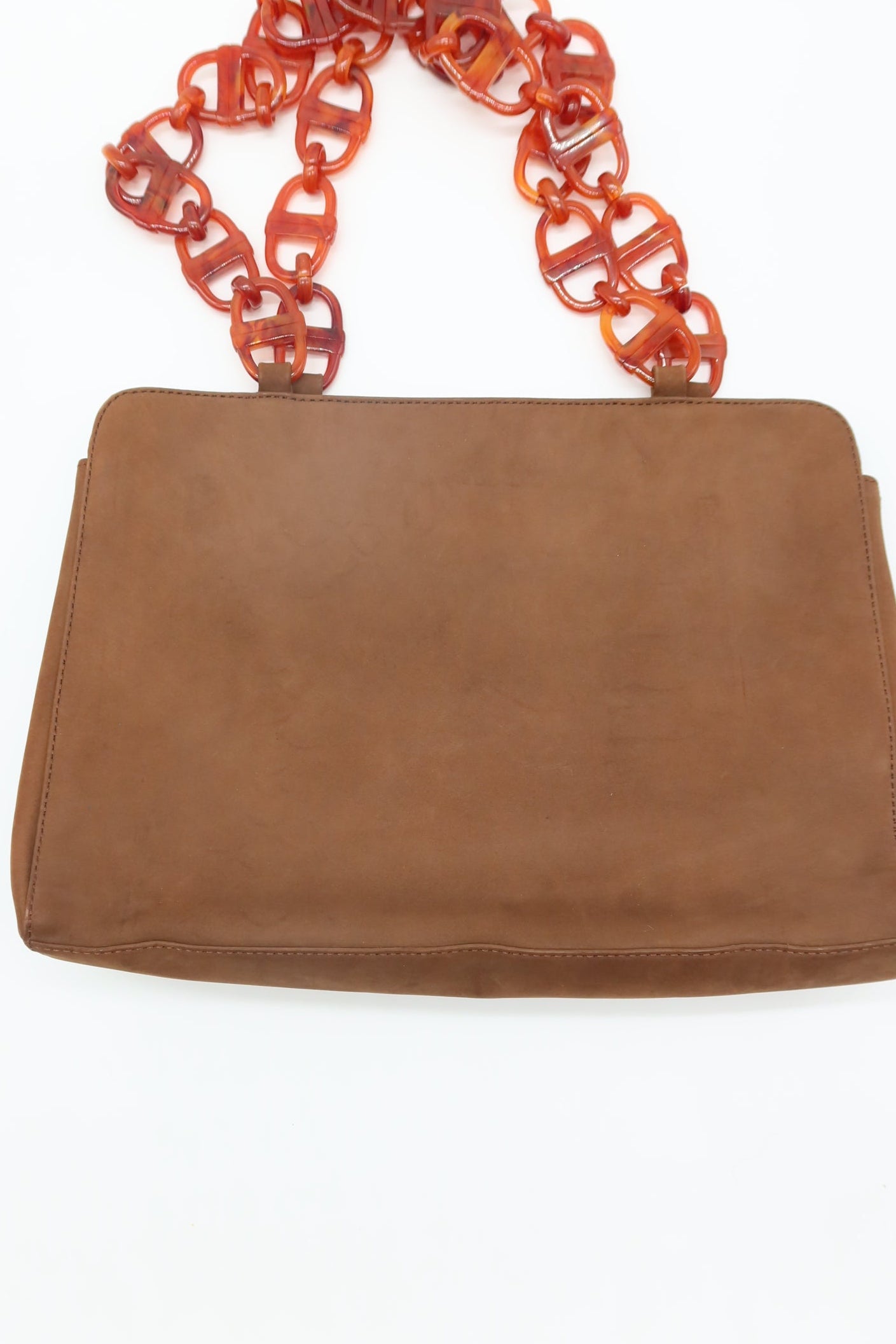 Christian Dior Brown Suede Vintage Shoulder Bag
