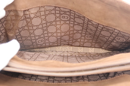 Christian Dior Brown Suede Vintage Shoulder Bag