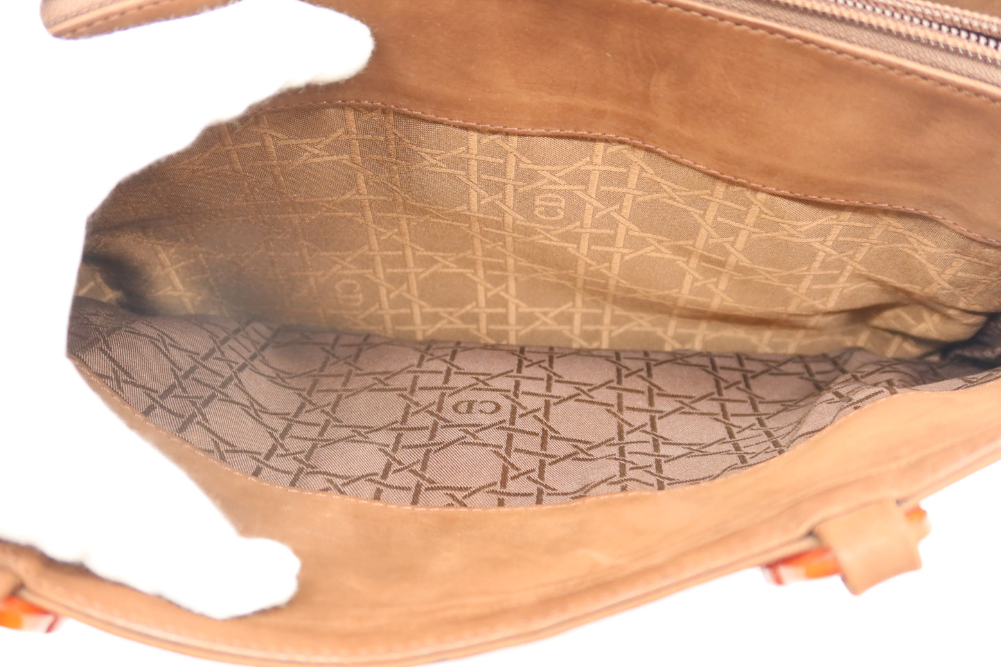 Christian Dior Brown Suede Vintage Shoulder Bag