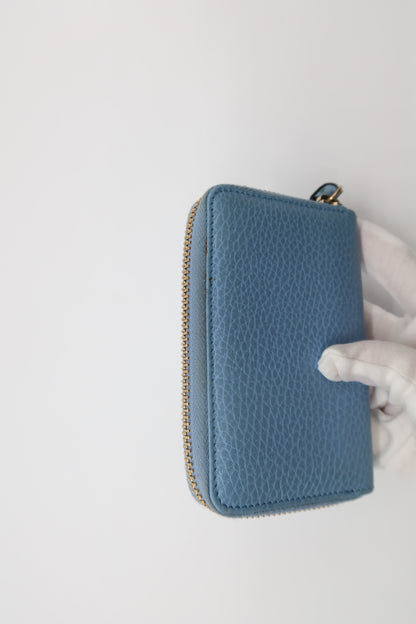 Gucci Calfskin Fold Zip Wallet