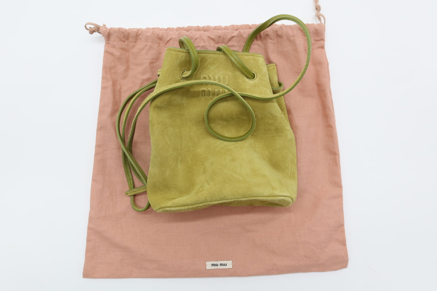Miu Miu Suede Bucket Bag