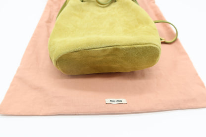 Miu Miu Suede Bucket Bag