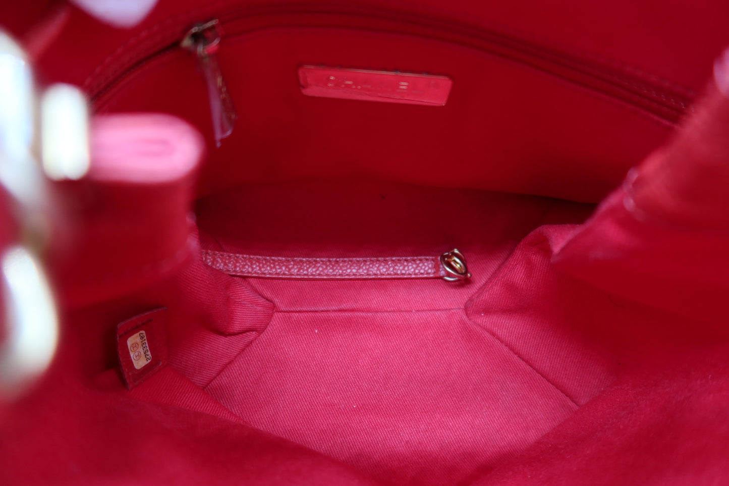 Chanel Red Caviar Leather Bucket Bag