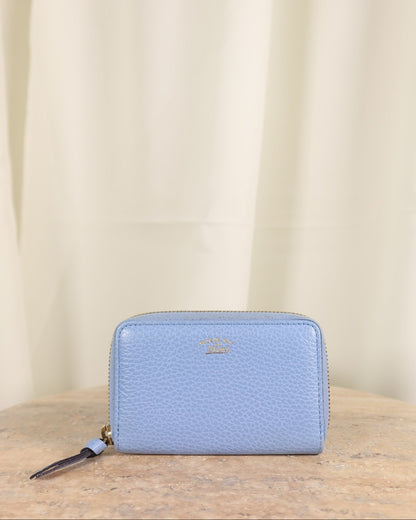 Gucci Calfskin Fold Zip Wallet