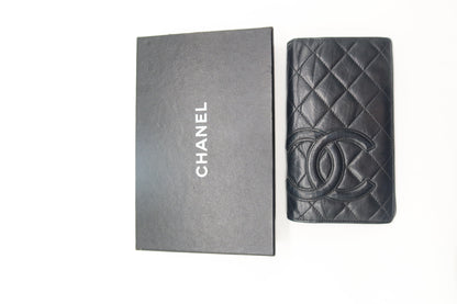 '07- '08 Chanel Cambon Black Wallet