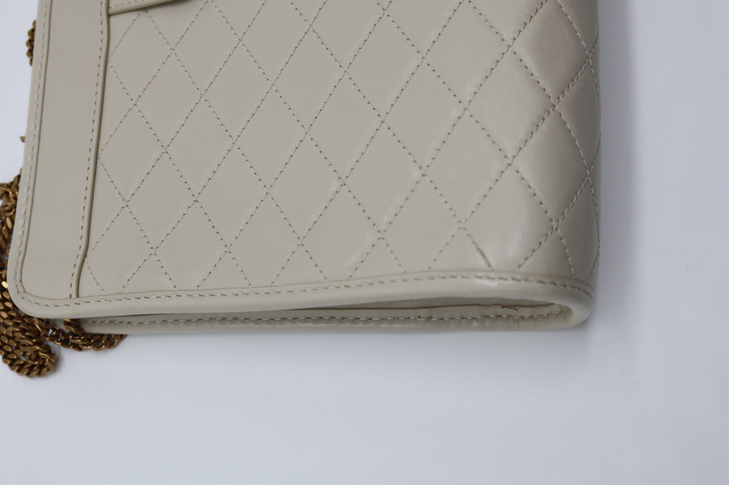 YSL Baby Victoire Quilted Clutch Bag