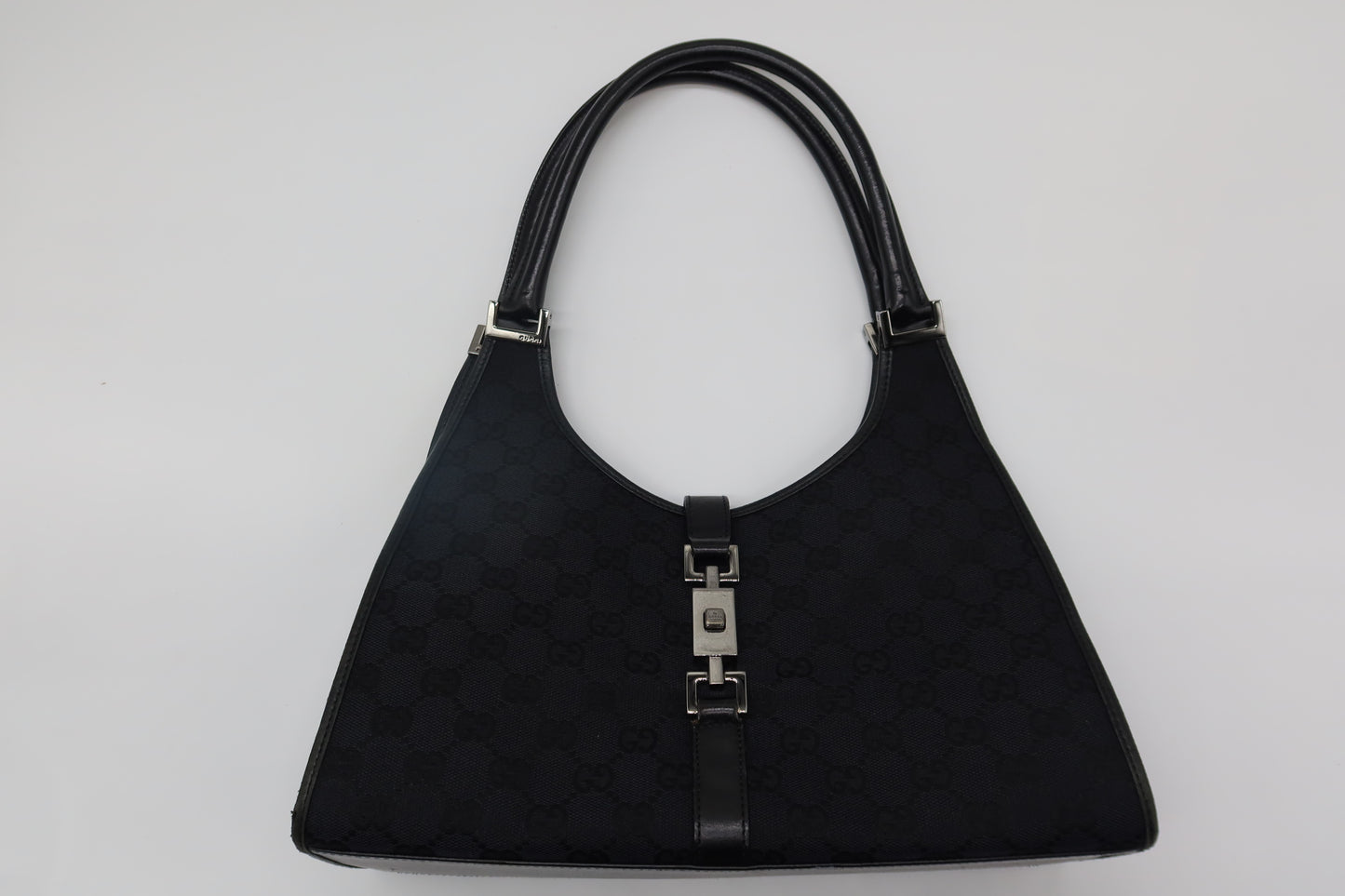 Vintage Gucci Jackie Black Canvas