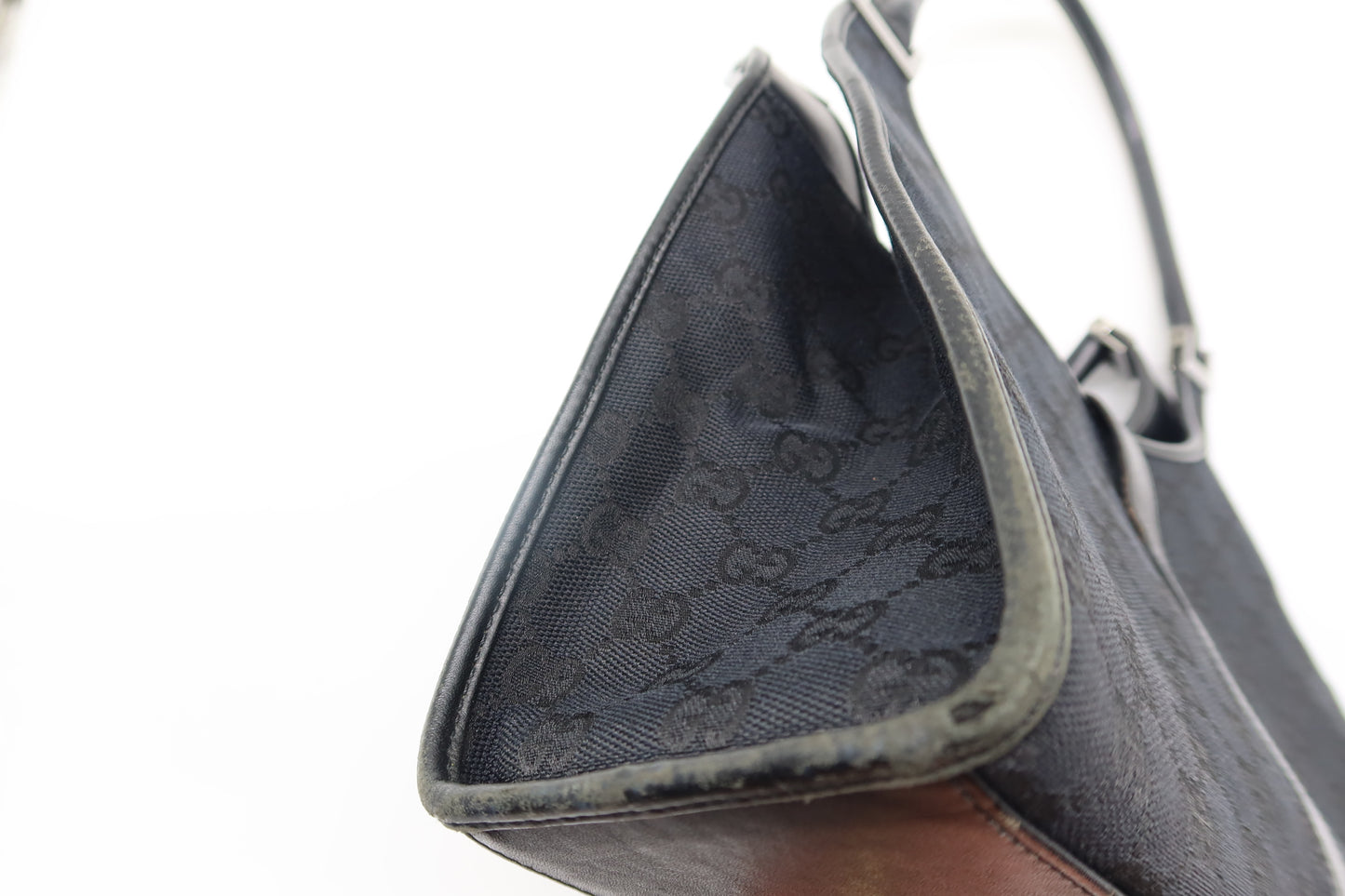 Vintage Gucci Jackie Black Canvas