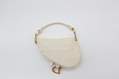 CD Mini Oblique Jacquard Saddle Bag